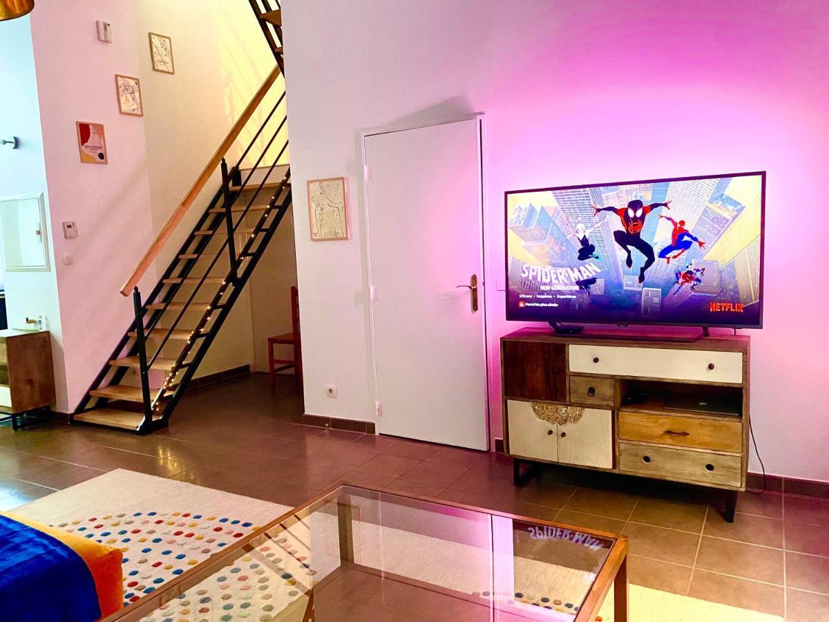 Magnifique Villa Avec Jacuzzi Au Pied Du Stade سان دوني المظهر الخارجي الصورة